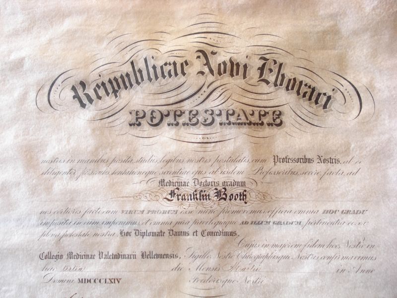 civil war medical diploma